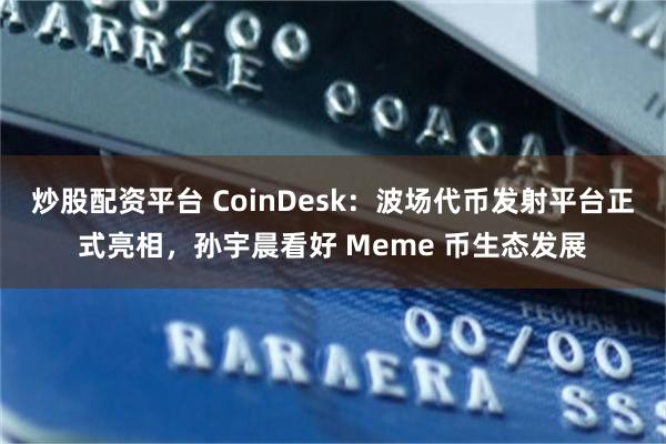 炒股配资平台 CoinDesk：波场代币发射平台正式亮相，孙宇晨看好 Meme 币生态发展