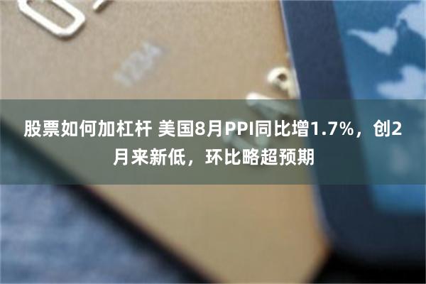 股票如何加杠杆 美国8月PPI同比增1.7%，创2月来新低，环比略超预期