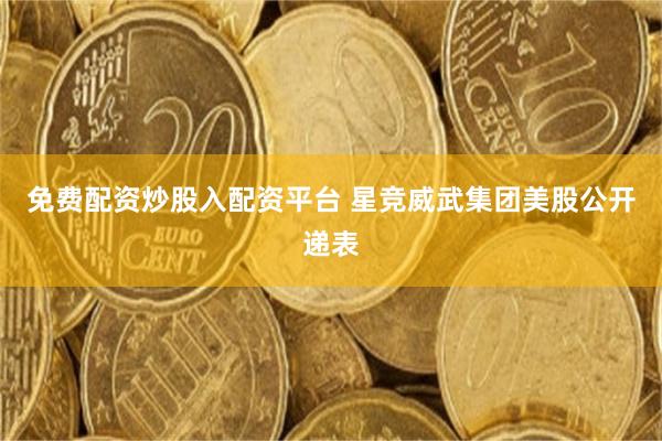 免费配资炒股入配资平台 星竞威武集团美股公开递表