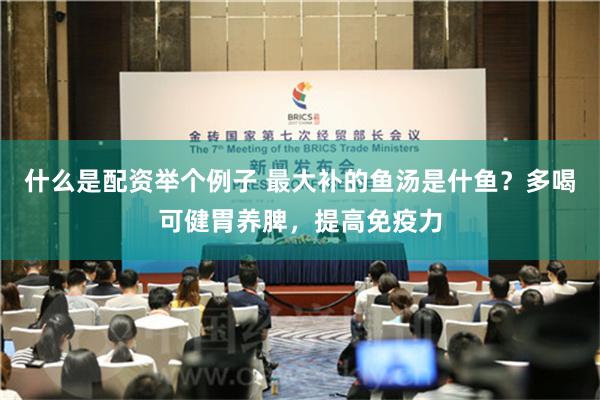 什么是配资举个例子 最大补的鱼汤是什鱼？多喝可健胃养脾，提高免疫力