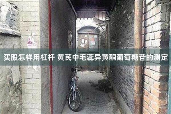 买股怎样用杠杆 黄芪中毛蕊异黄酮葡萄糖苷的测定