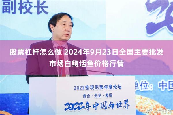 股票杠杆怎么做 2024年9月23日全国主要批发市场白鲢活鱼价格行情