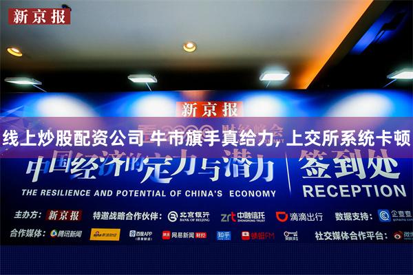 线上炒股配资公司 牛市旗手真给力, 上交所系统卡顿