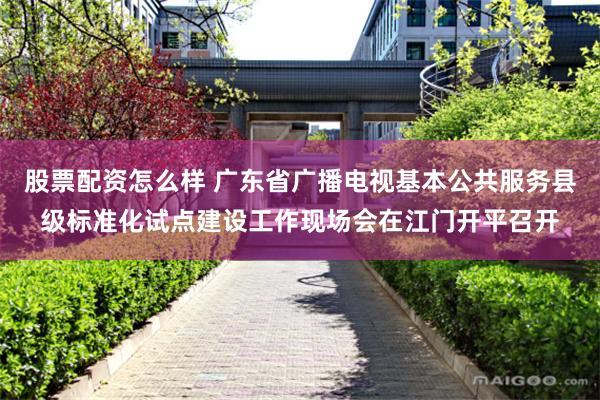 股票配资怎么样 广东省广播电视基本公共服务县级标准化试点建设工作现场会在江门开平召开