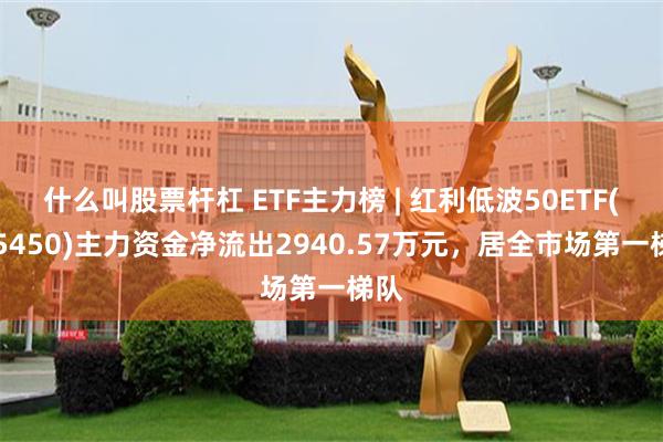 什么叫股票杆杠 ETF主力榜 | 红利低波50ETF(515450)主力资金净流出2940.57万元，居全市场第一梯队