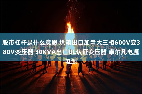 股市杠杆是什么意思 烘箱出口加拿大三相600V变380V变压器 30KVA出口UL认证变压器 卓尔凡电源