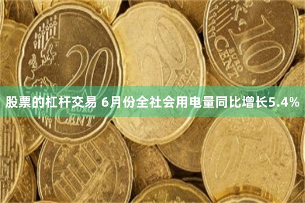 股票的杠杆交易 6月份全社会用电量同比增长5.4%