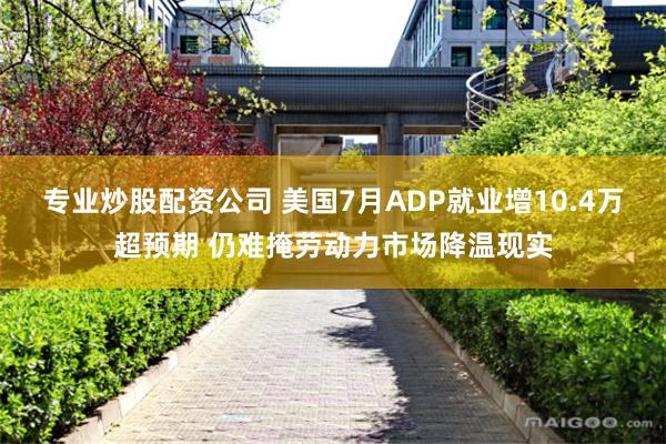 专业炒股配资公司 美国7月ADP就业增10.4万超预期 仍难掩劳动力市场降温现实