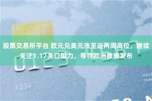 股票交易所平台 欧元兑美元涨至近两周高位，继续关注1.17关口阻力，等待欧洲数据发布
