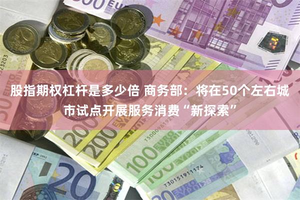 股指期权杠杆是多少倍 商务部：将在50个左右城市试点开展服务消费“新探索”